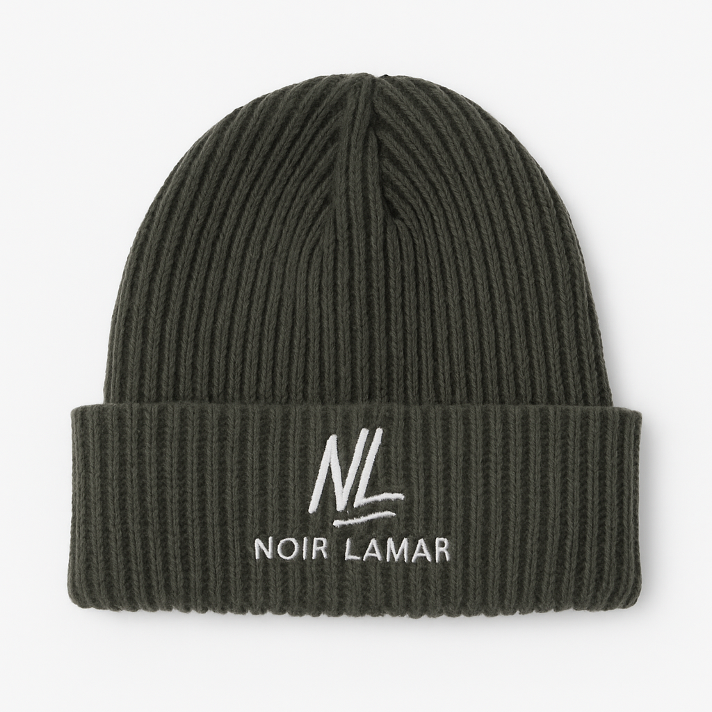 Noir Lamar Premium Knit Beanie