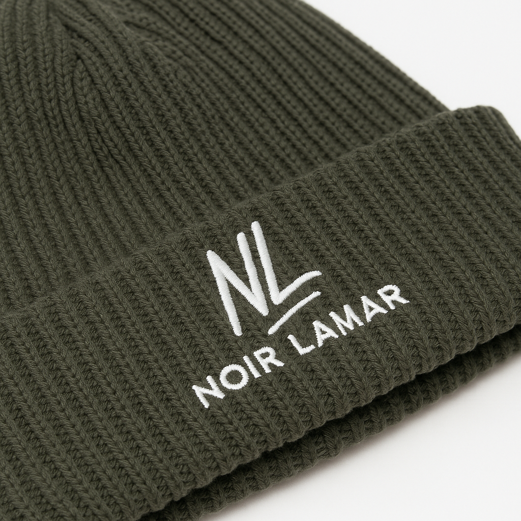 Noir Lamar Premium Knit Beanie