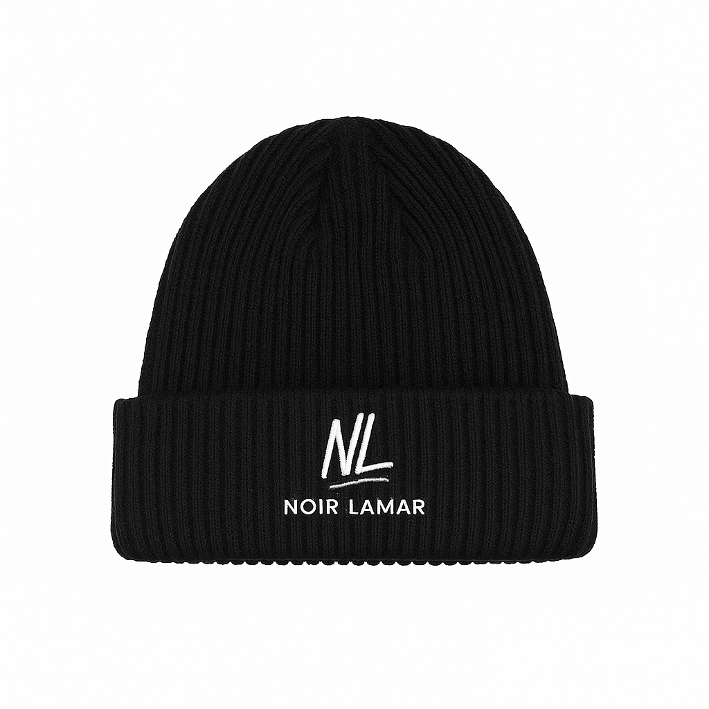 Noir Lamar Premium Knit Beanie