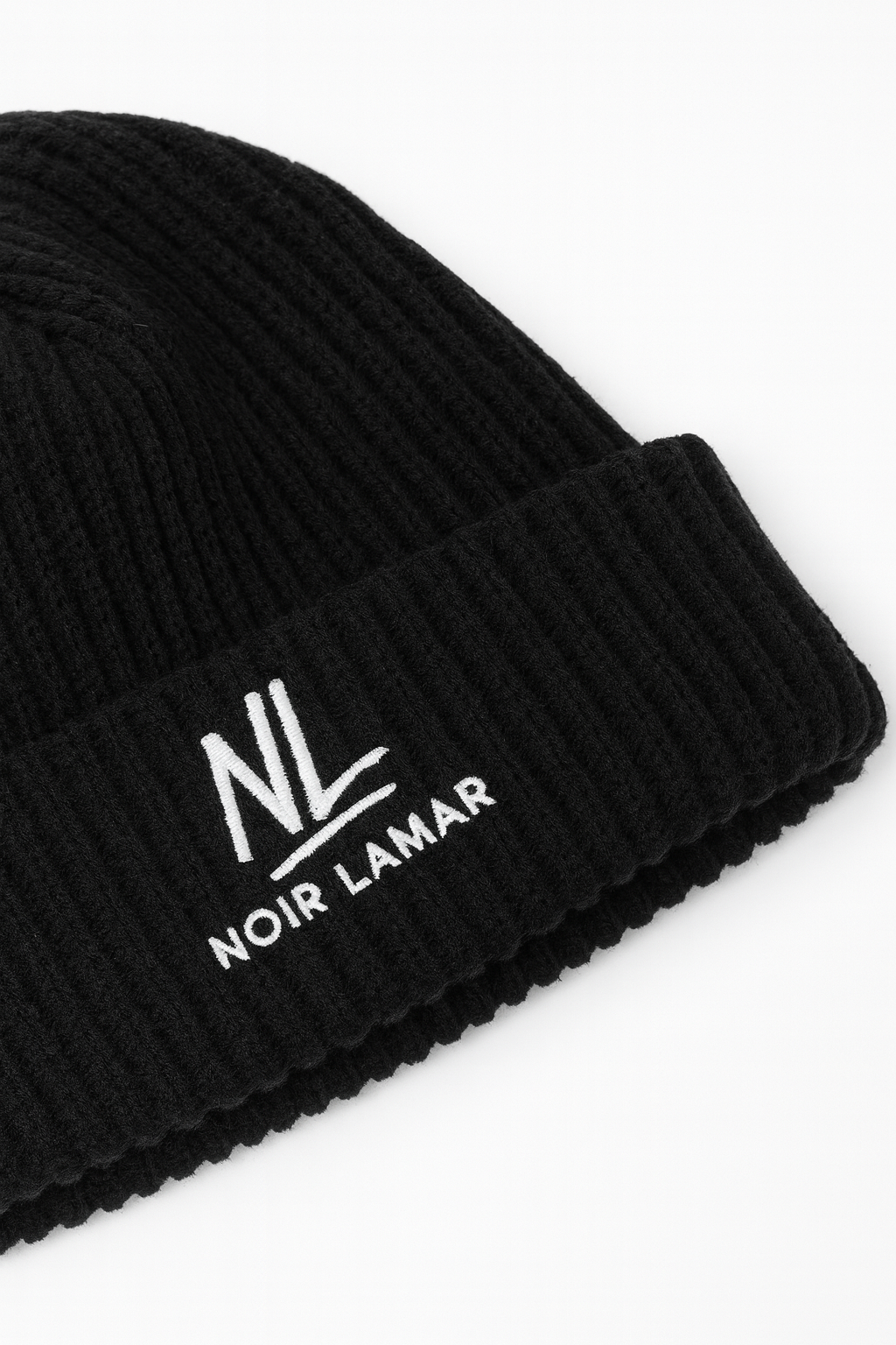 Noir Lamar Premium Knit Beanie